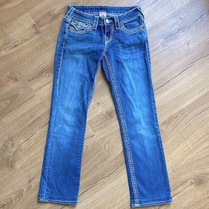 True Religion Rope Stitch, Straight Leg. Size 26